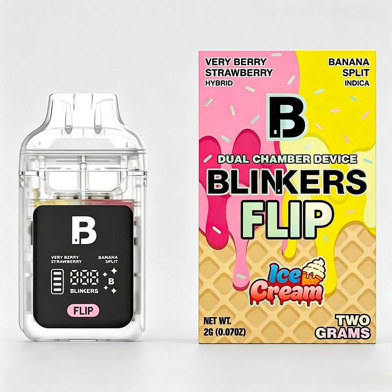 Binkers FLIP 1g Dual Chamber Vape with LED Screen